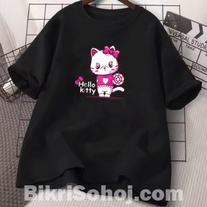 Drop Shoulder Ladies T-shirt মিযেদের গেঞ্জি